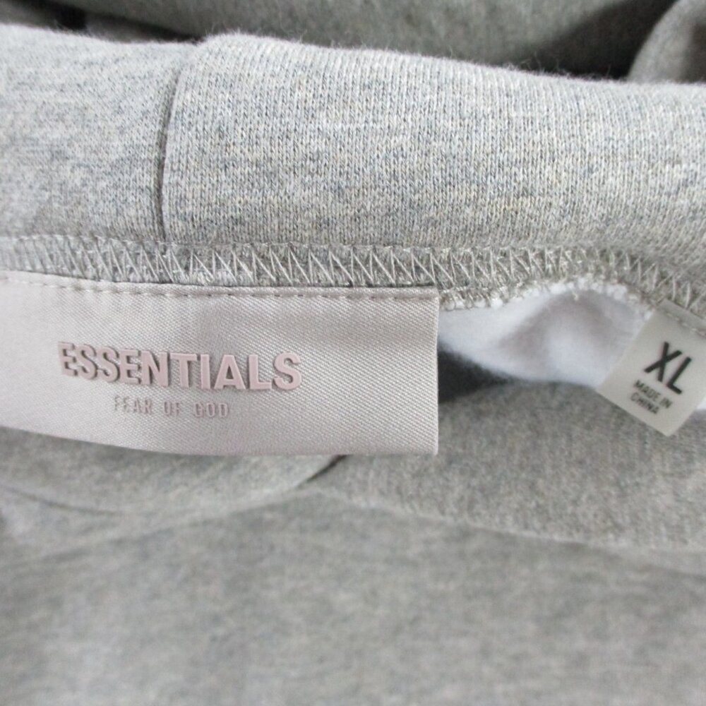 Fear of God Essentials Hoodie Adult XL Dark Oatmeal Heather Fleece Sweatshirt - Picture 6 of 12
